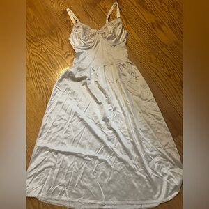 Elegant White Lace Trim slip